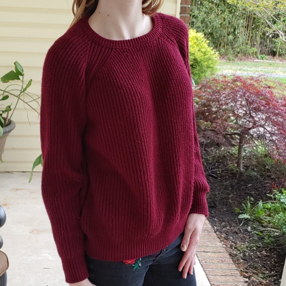 Red Knit Sweater - Picture 2 of 2